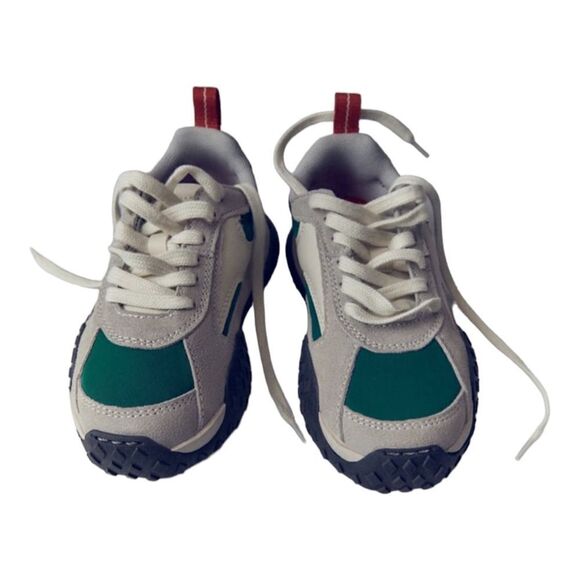 ZARA Kids | Gray | LEATHER SNEAKERS - Picture 4 of 10